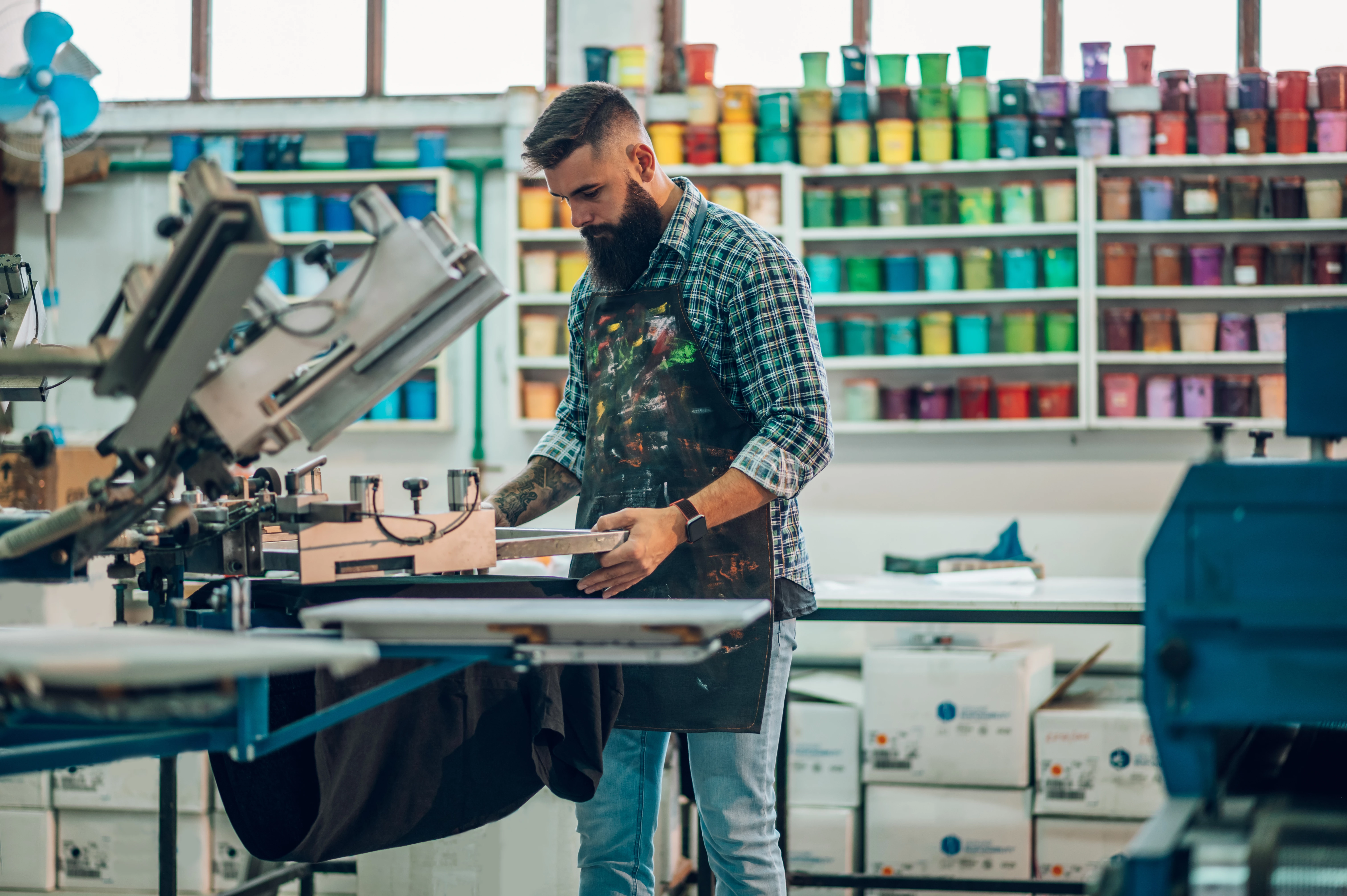 Conducteur de machine d'impression textile