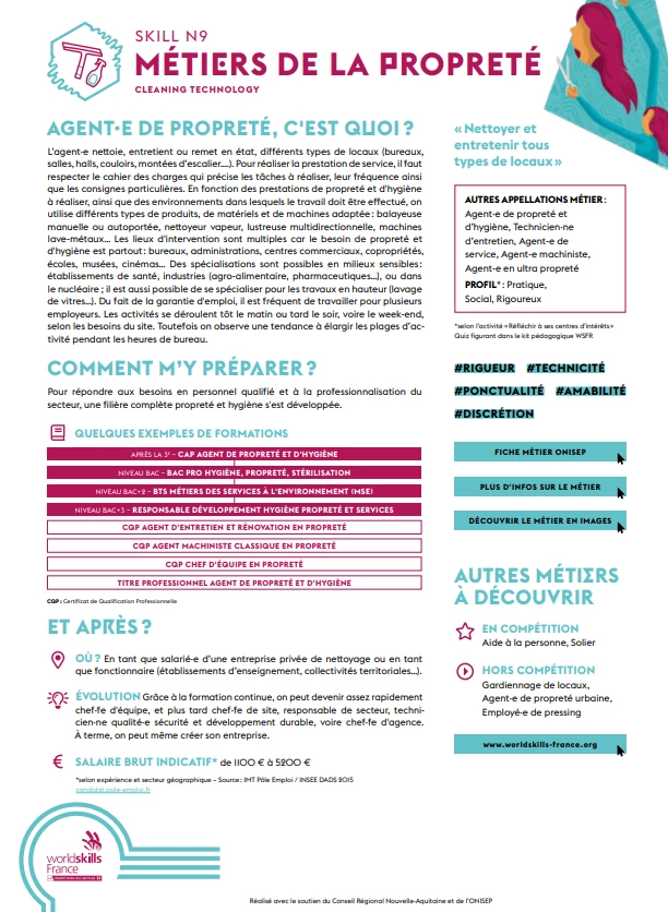 Nettoyage, entretien et propreté