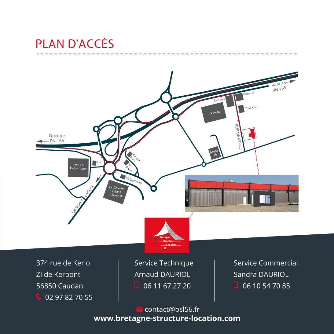 BRETAGNE STRUCTURE LOCATION