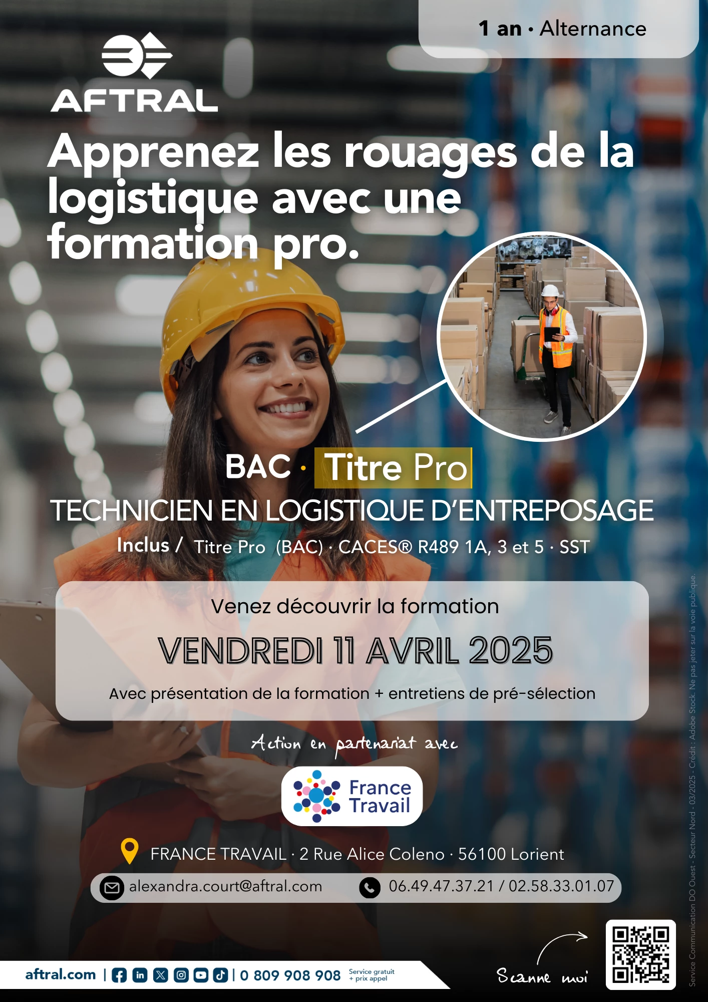 Devenir Technicien Logistique Entreposage (alternance)