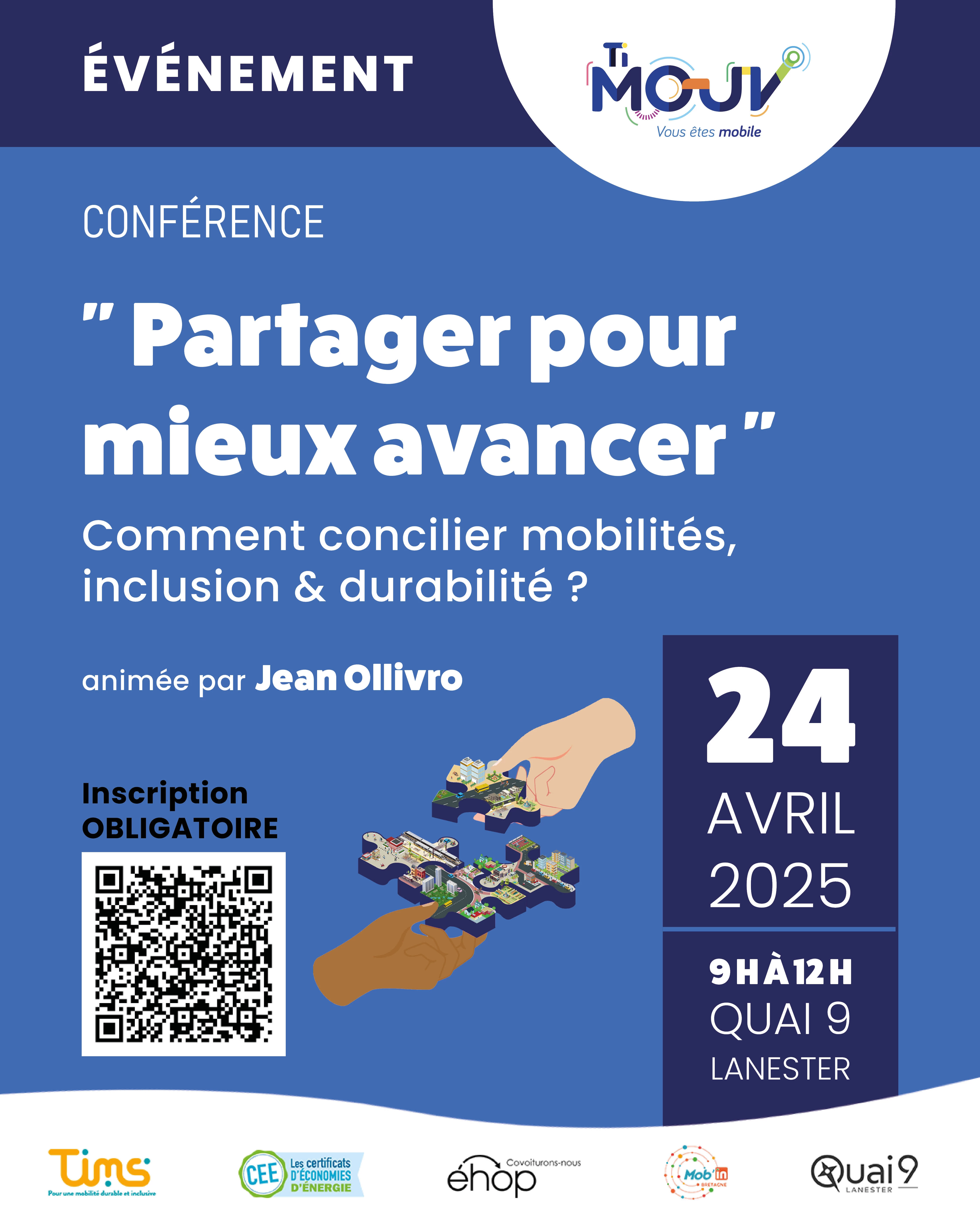 Conférence "Partager pour mieux avancer. Comment concilier mobilité, inclusion & durabilité ?"