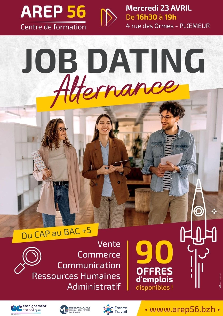 JOBDATING Alternance avec l'AREP ! Vente, Commerce, Communication, Ressources Humaines, Administratif !