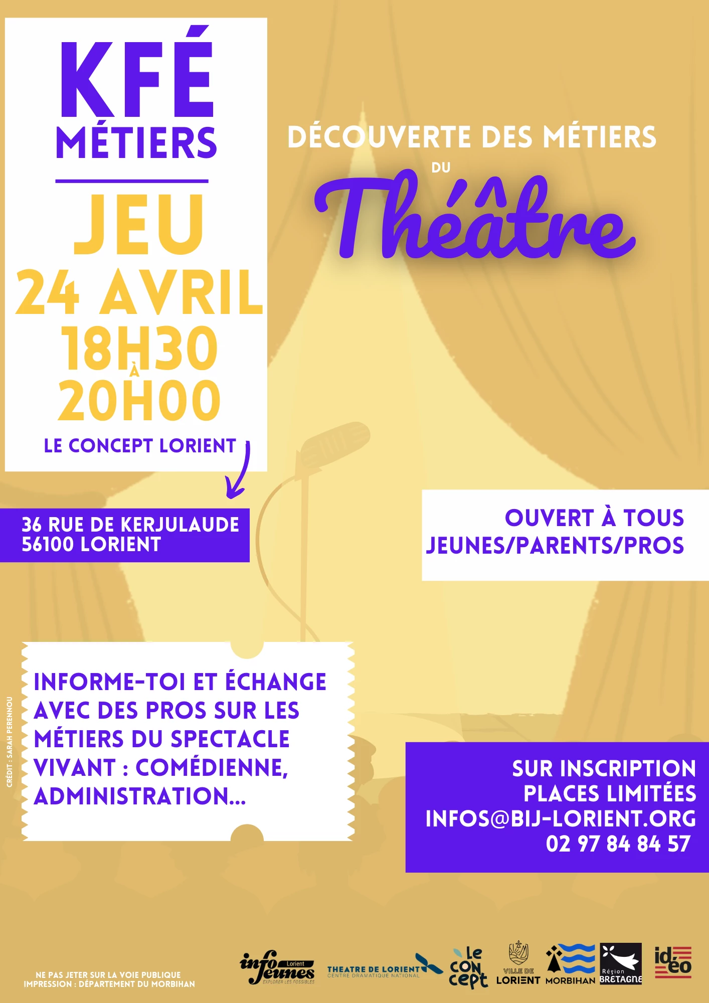  Kfé métiers : Découvre les métiers du Théâtre !