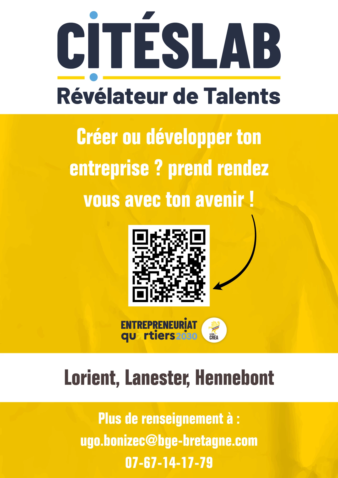 Créer ou développer son entreprise ! Viens rencontrer Citéslab pour en discuter !